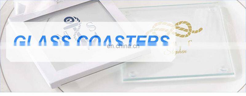 Personalized Glass Coasters for weddings with free sample