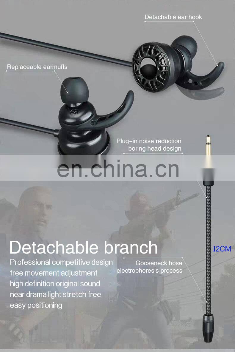 Golden Sky Free Sample Jack Earphones Headphone Handsfree Stereo In-Ear Wired Earphone For Iphone High Quality Wired Earphone