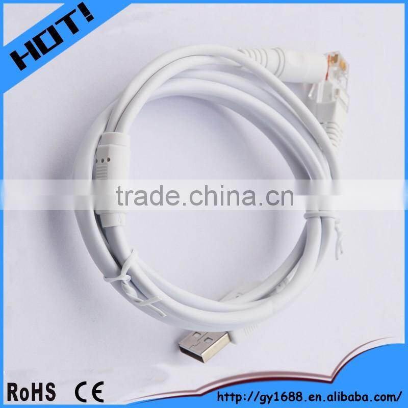USB to RJ45 Lan Cord Ethernet Network Cable with power