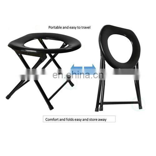 Emergency disposable toilet seat flushable stainless steel indoor toilet with cover portable camping toilet seat