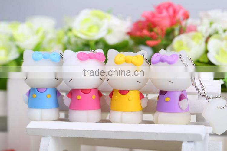 Promotional gift hello kitty shape usb flash drive,cartoon usb stick