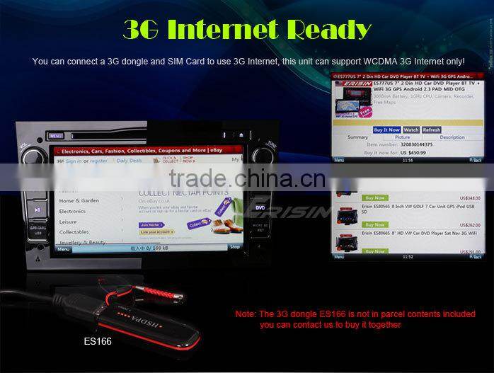 Erisin ES7681P 7'' MTK Ople Zafira Car GPS DVD Player with 3G Bluetooth