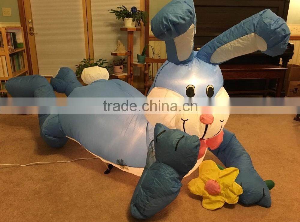 Factory custom lovely Giant Inflatable led Rabbit