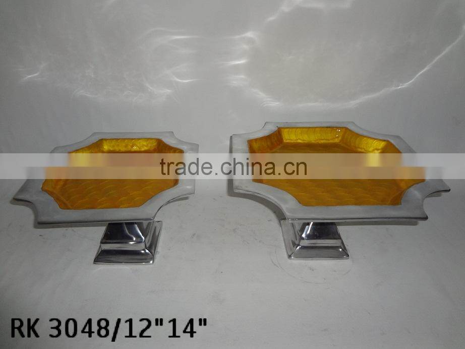 Aluminum Dry Fruit Bowl With Anamel Finish