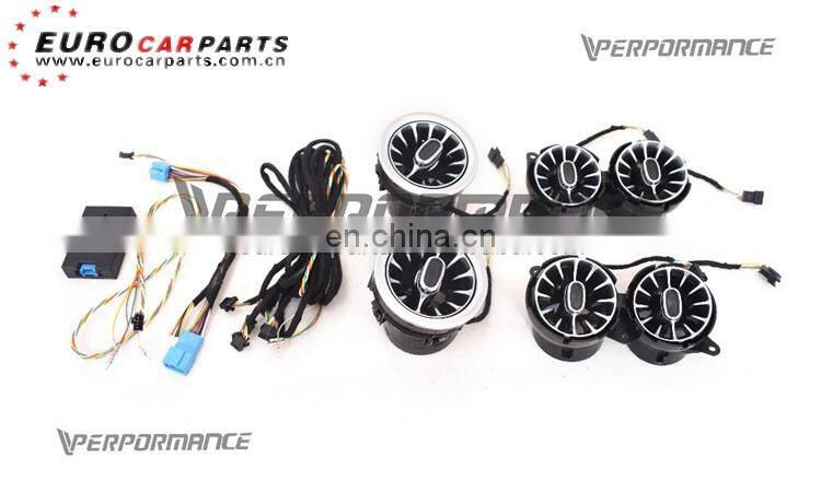 W222 air vents ambient fit for S class W222 2014-2019year W222 interior air vents light with 64 colors 7 colors