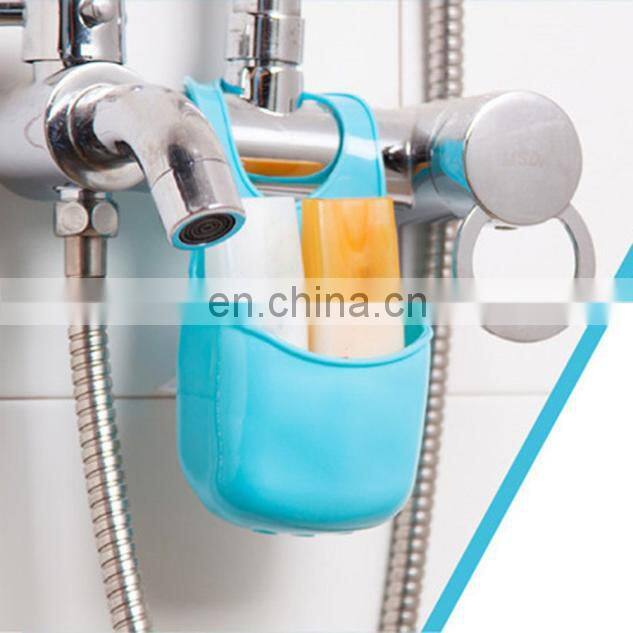 High Quality rangement cuisine Folding Silicone Hanging Storage Holders Kitchen Bathroom & Racks