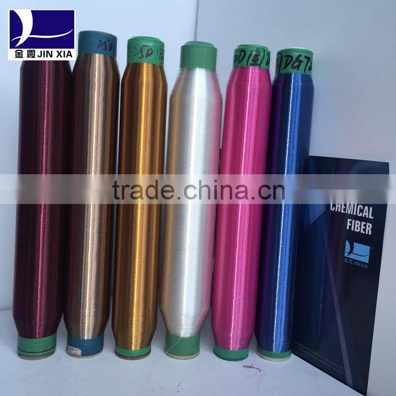 mono filament 60D/1F dope dyed 100% polyester yarn colored big bright