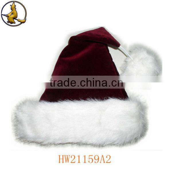 Soft Red Xmas Hat Christmas Eve Party Supply