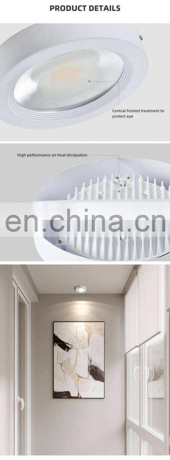 HUAYI Indoor Decoration Surface Mounted Aluminum 15W 24W 36W LED Mini Vertical Down Light