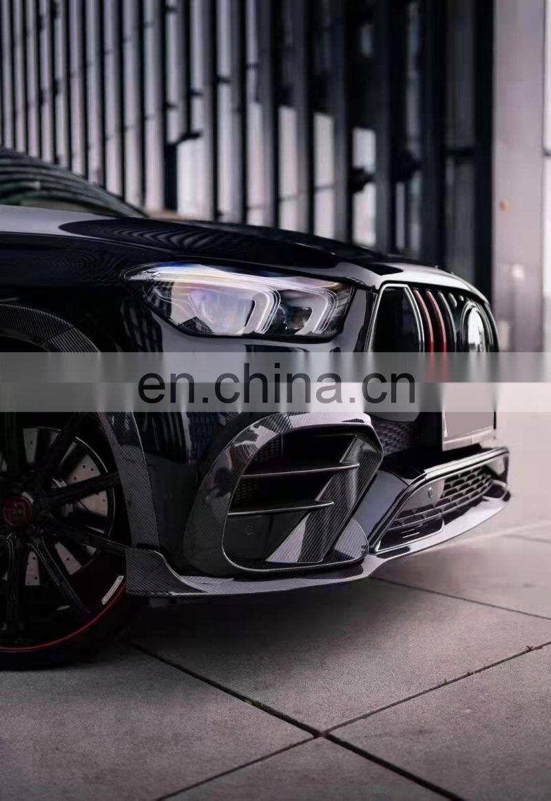 Runde Bar-bus Kit For Mercedes-Benz GLE W167 Upgrade B 800 Style Carbon Fiber Body Kit Front Lip Grille Wheel Eyebrow Side Skirt