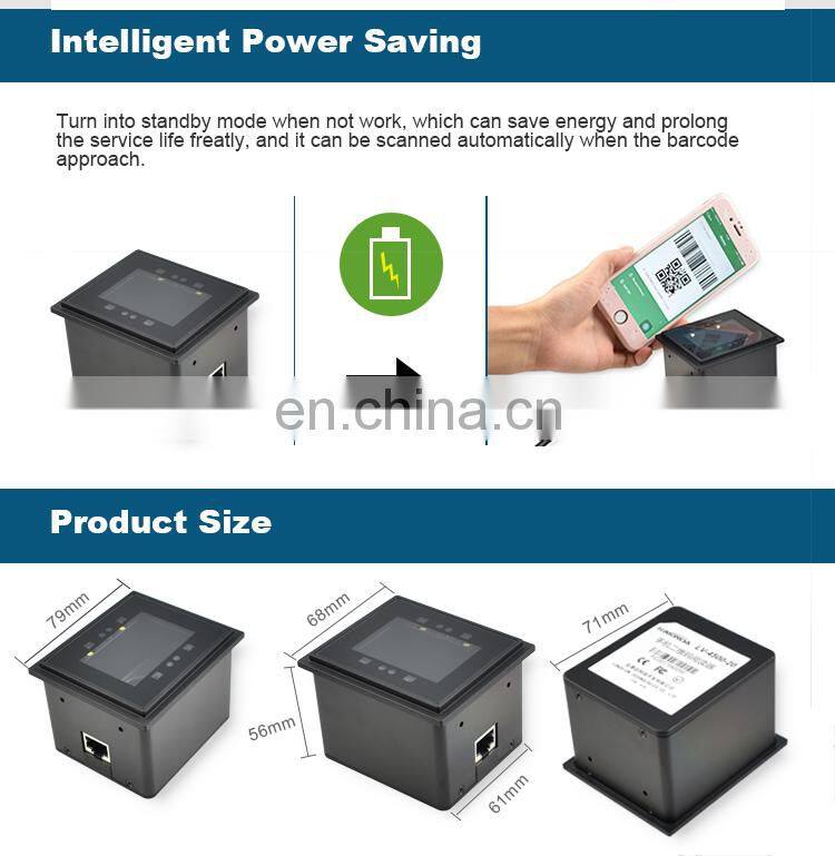 High Speed Oem Scan Engine 2D RS232 Barcode Scanner Module USB 32 Bit Stock CMOS