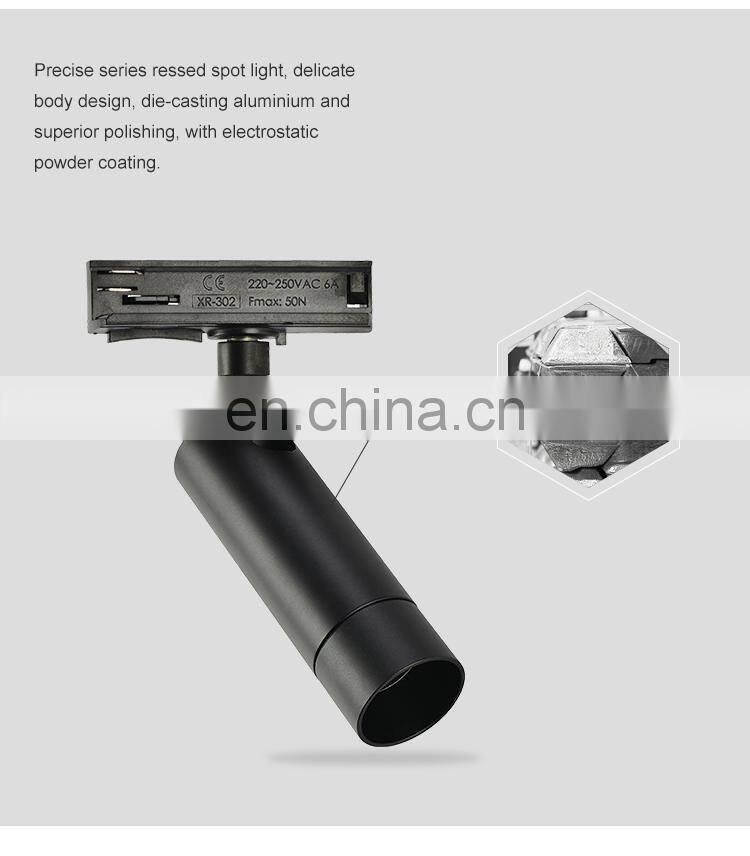 High Quality Aluminum Magnetic Rail Installation Modern Living Room 4 Watt COB Led Track Light