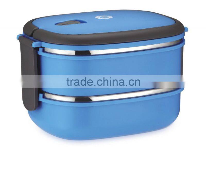 Stainless Steel Insulated Vacuum food containers two layers lunch box