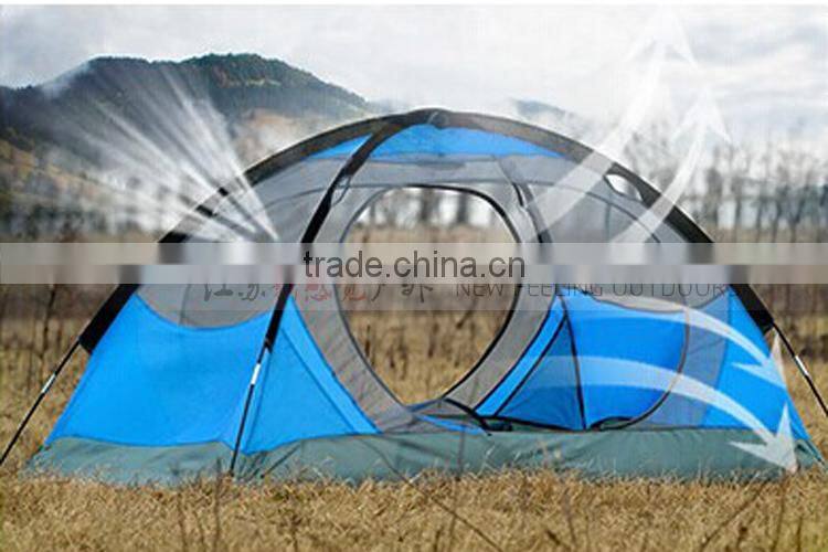 TOOTS Portable Automatic Open Outdoor Double Layer Instant Camping Family Tent
