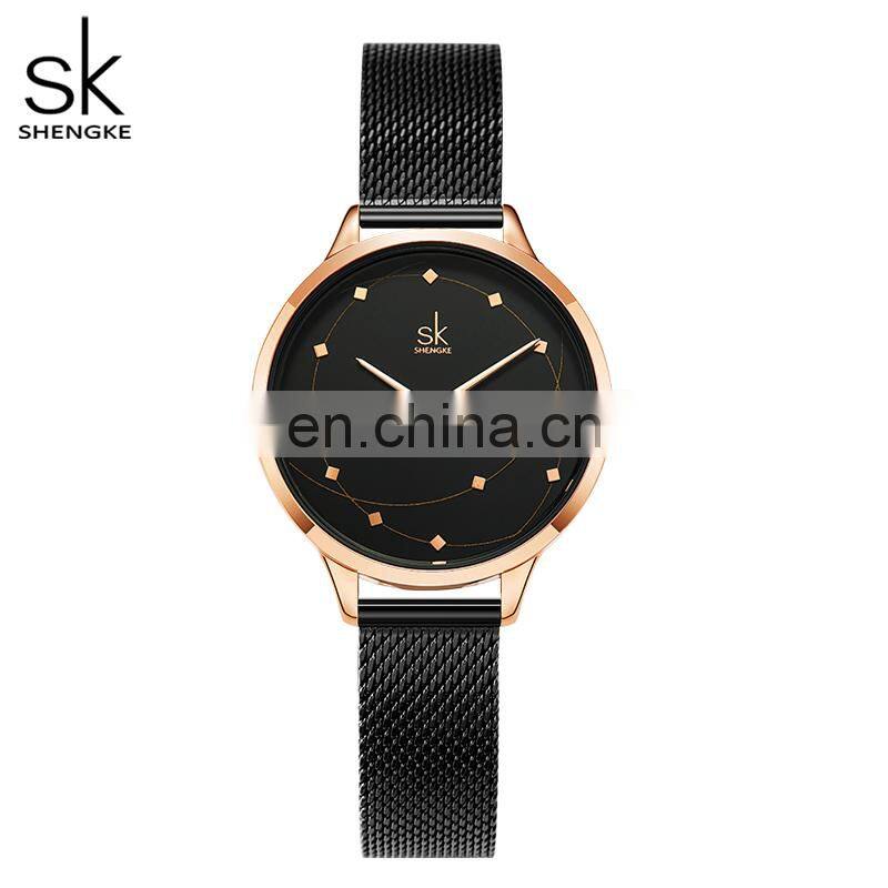 OEM ODM Factory Custom Logo Watches K0142 Hunted Watch Online Store Japan Quartz 3 Bar Water Resistant Rose Gold Black Saat