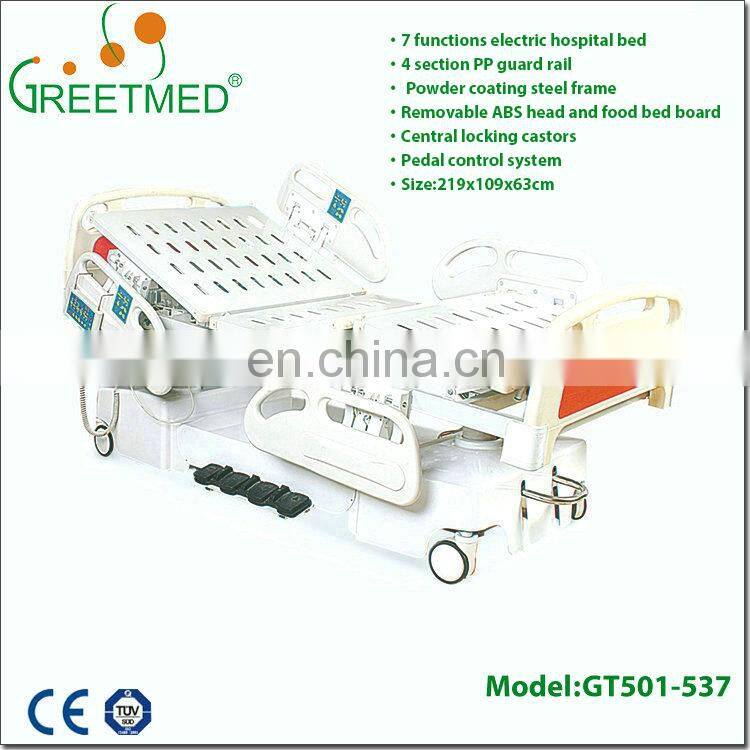 Good price 2/3/5/7 functions electric hospital bed with CE approved