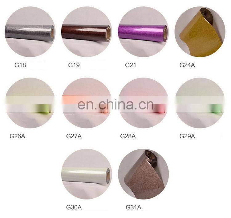 korea quality Hot sell heat transfer glitter vinyl For Clothing T-Shirt