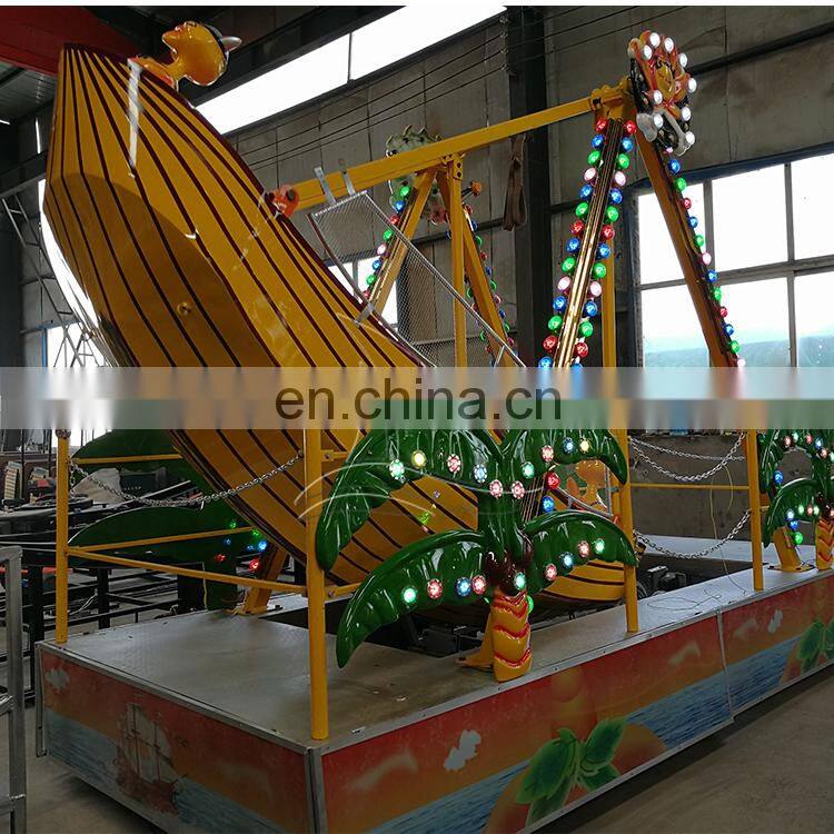 Hot sales entertainment play mini pirate ship kids game outdoor
