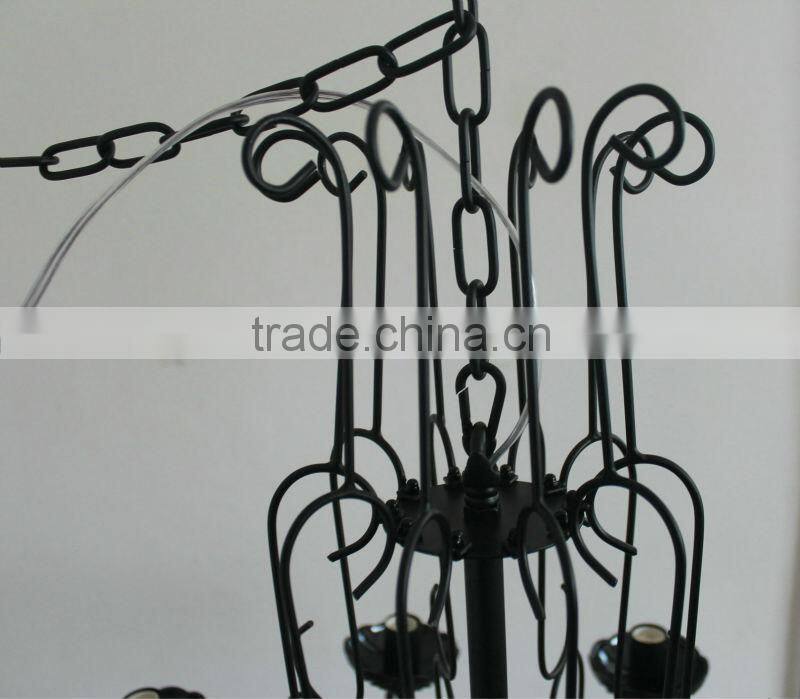 black high quanlity crystal livingroom chandelier