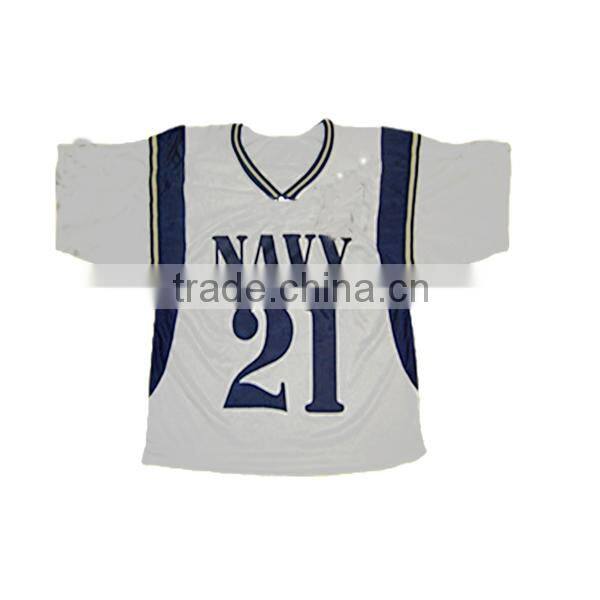 100% polyester sublimation lacrosse jersey