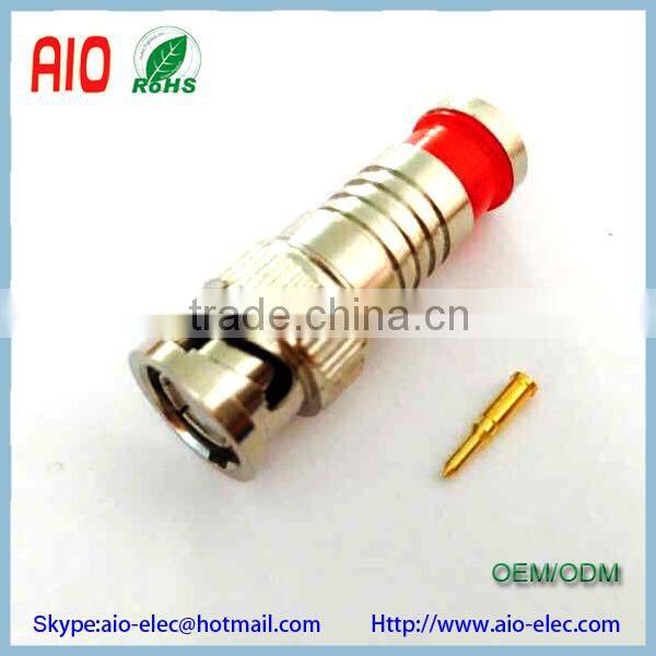 compression BNC male plug connector for RG59 Coaxial Cable