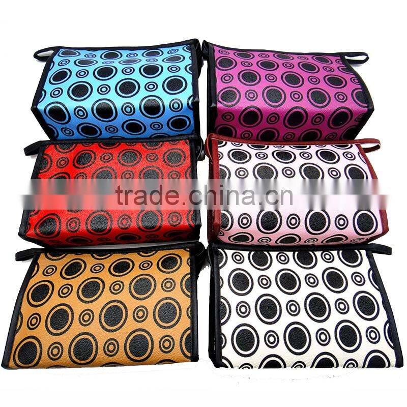 PU leather contents cases pouch toiletry zipper pen case cosmetic bag bags for sale