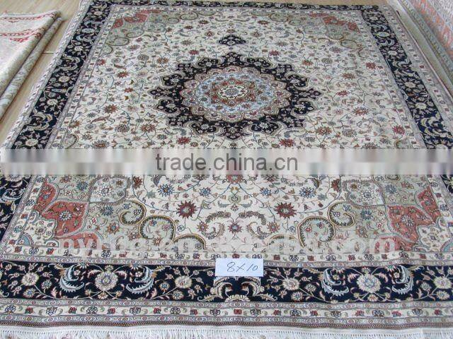 handmade chinese weaver pure silk industrial flat weave rug