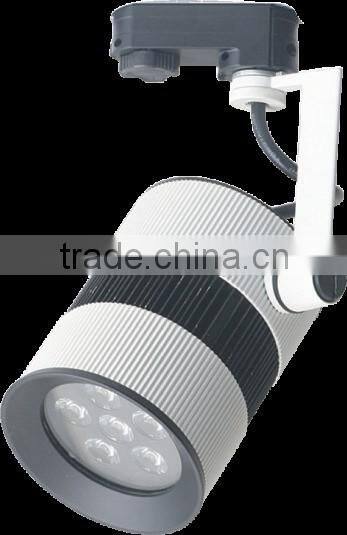 COB tiltable 3 phase led track light cylindrical led track spot lamp