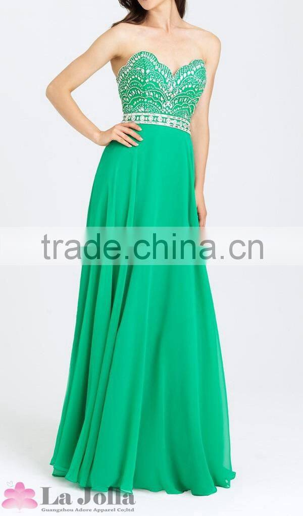 Luxurious beaded tops for evening setin party ladies long tops with zipper behind dresses sexy off-shoulder wear party gown