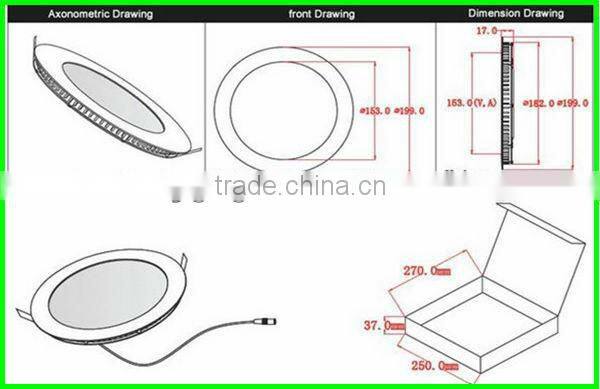 High qualtiy 10w round panel light led