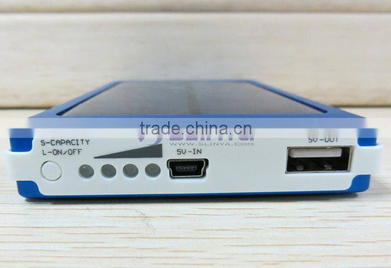 High Capacity 10000mAh Mobile Solar Charger for iPad 3/4/mini