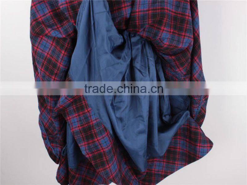 Lady's garment stock lot checked winter coat and dress