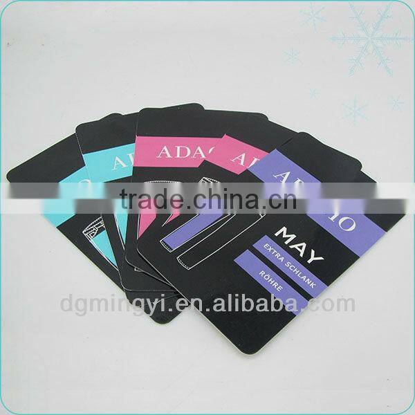 PET and PVC hang card