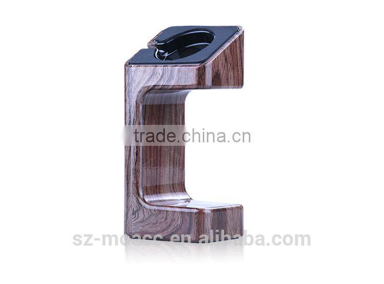 2015 New products Wood grain plastic Charging Stand for Apple Watch