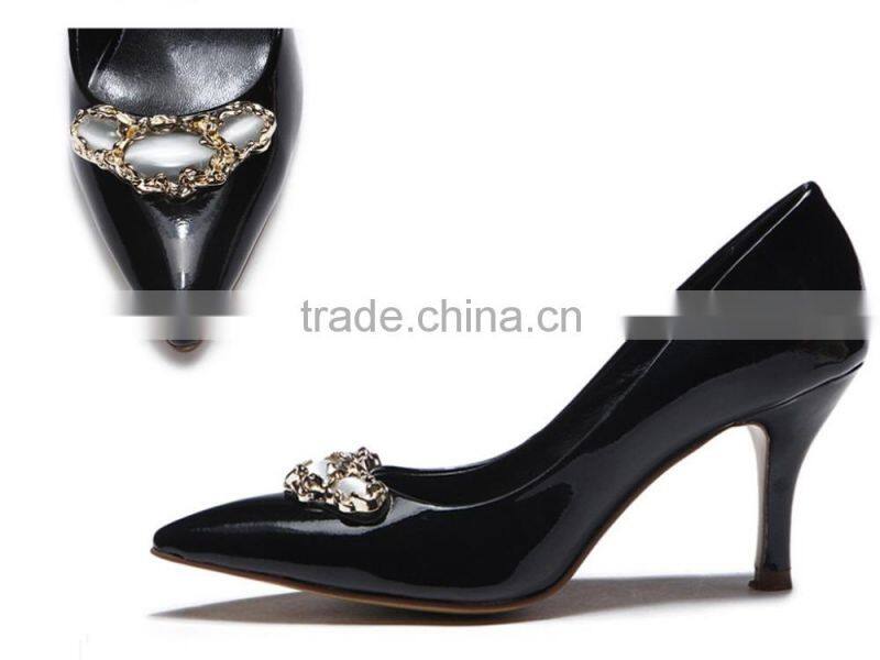 Women High Heel Shoes! Pointed Toe Leather Shoes! Plus Size Woman Shoes! Hot Sale lady Heels Shoes