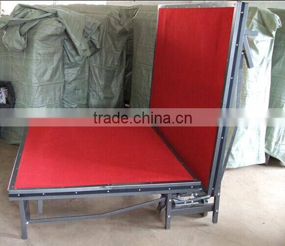 Multifunction used metal folding stage
