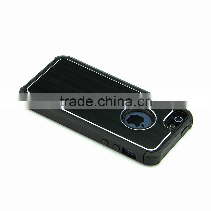 2014 New Arrival Rugged Rubber Armor Hybrid Aluminum and TPU Hard Case Cover for iPhone 4/4S, iPhone 5/5S