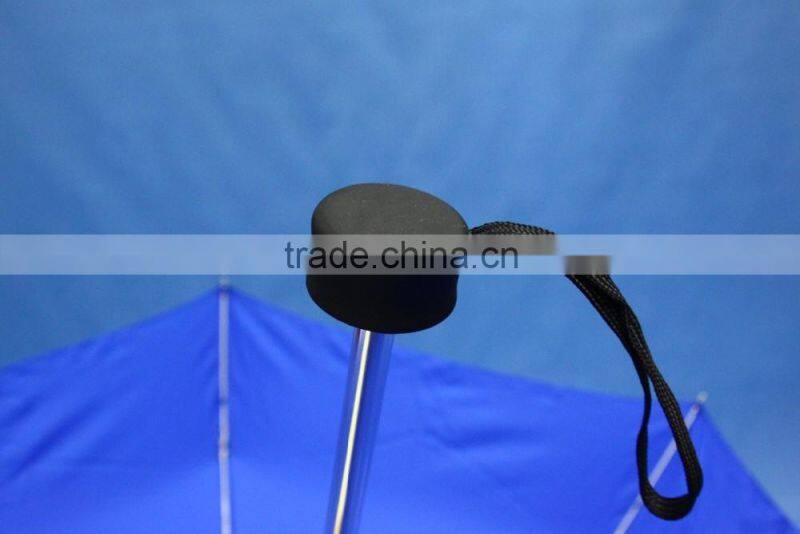Promotional Light-weighted rubberized handle 5-section folding umbrella
