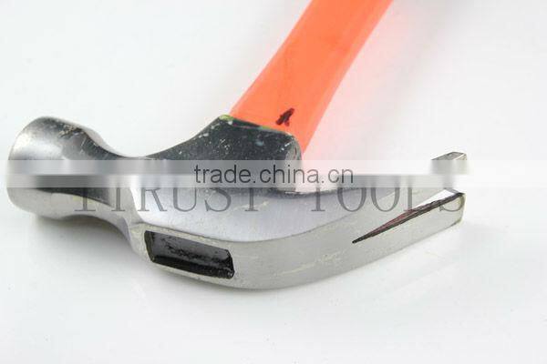 Orange Plastic Handle Steel Handle Claw Hammer HM1081