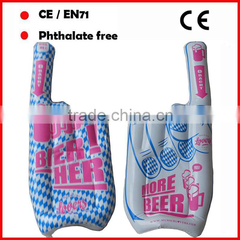 Red inflatable boxing gloves and safety of children's inflatable toy