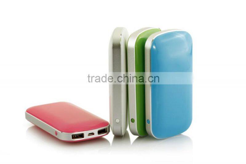 Cheap Colorful Power Bank Dual USB Output Ports New Style 2015