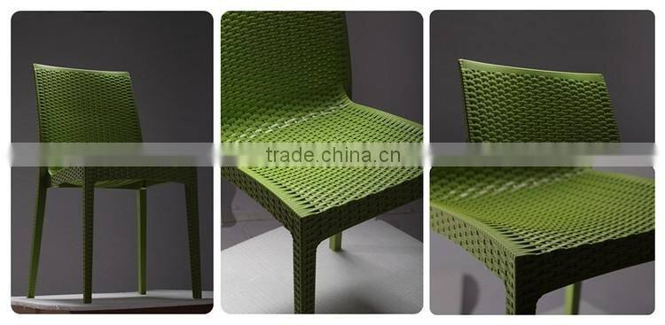 High Quality Dining Room PP Plastic Rattan Chair