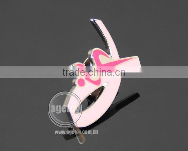 Japan High Quality Mammary Glands Cancer Prevention And Cure Public Welfare Pink Ribbon Metal Souvenir Pin Badge