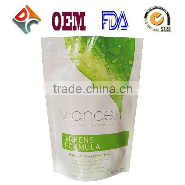 Matt Finish Mixed Printing Metallized Food Packaging Bag With Zipper