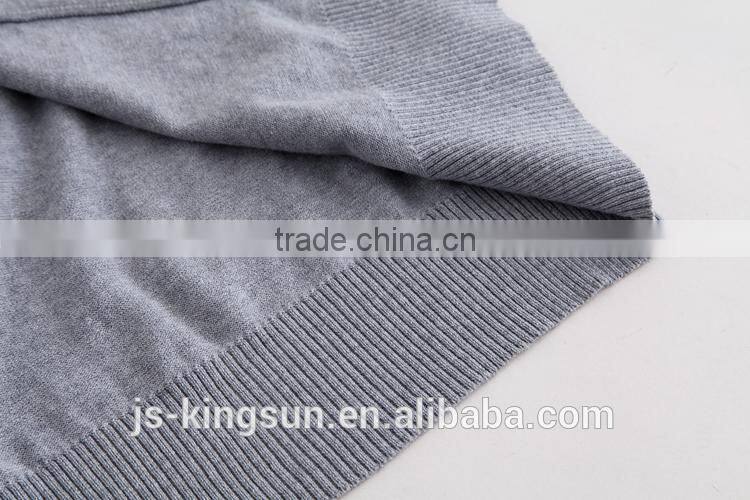 Woman 100% combed cotton knitted sweater coat