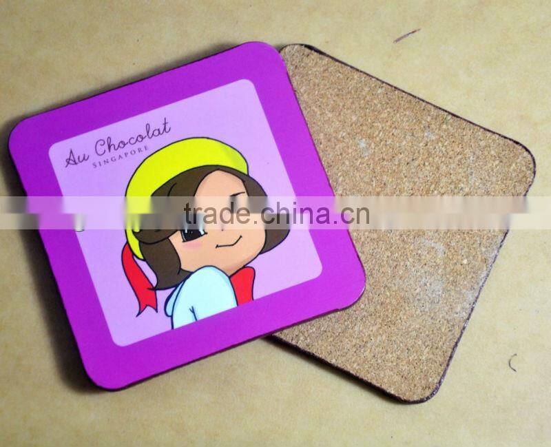 2015 Best selling sublimation wooden coaster