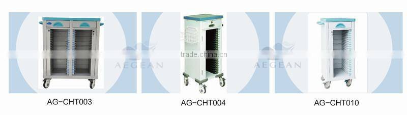 AG-IT001B3 CE ISO mobile patient plastic hospital treatment trolley