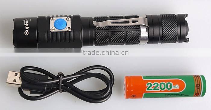 USB portable high power LED flashlight led light flashlight torch aluminum flashlight 18650 battery xm-l t6 mini torch