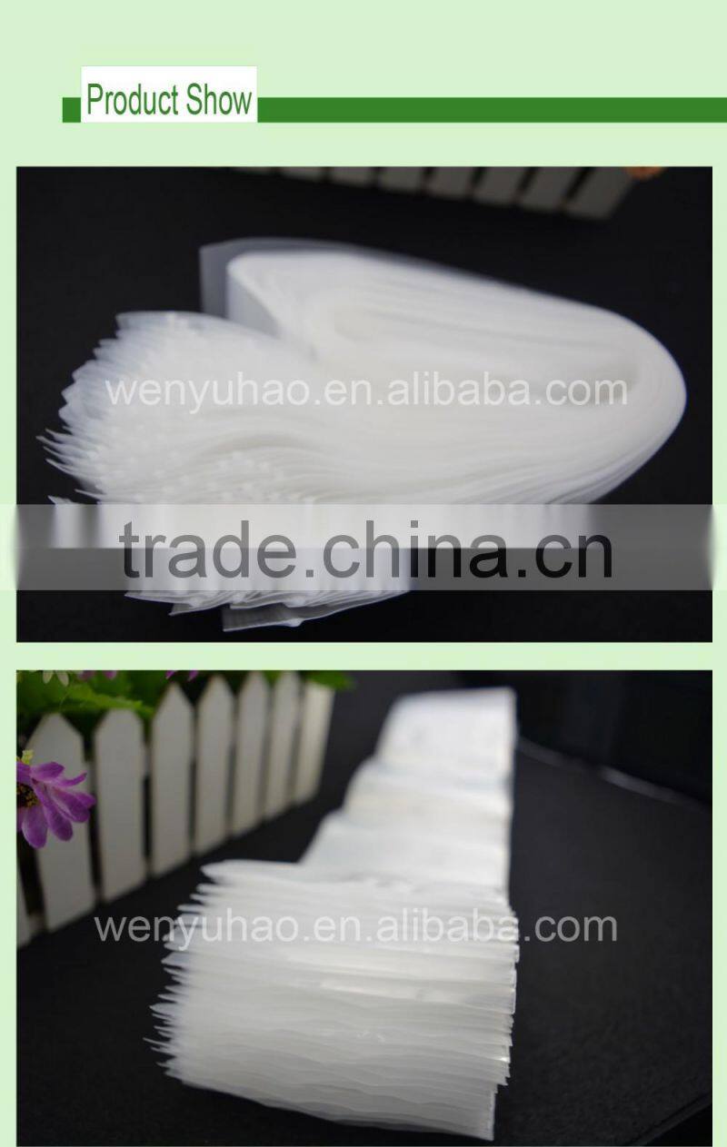 transparent custom size packing bag , high quality heat seal PE plastic zipper bag