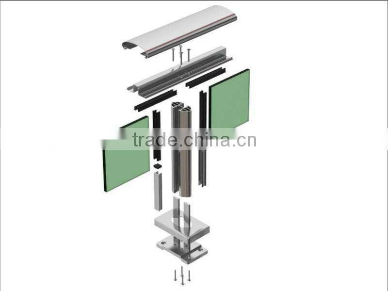 Aluminium alloy railling with good appearance and quality